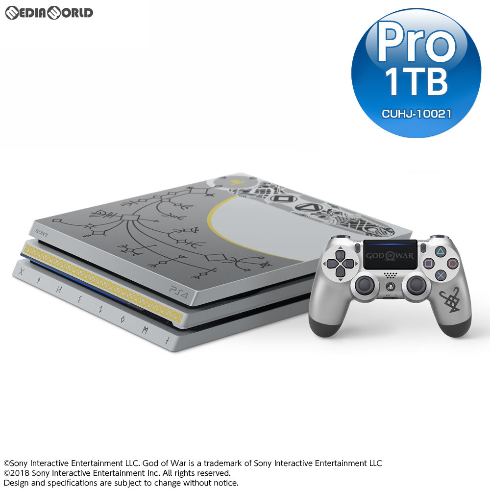 PS4](本体)プレイステーション4 プロ PlayStation4 Pro ゴッド・オブ・ウォー(God of War)  リミテッドエディション(CUHJ-10021)