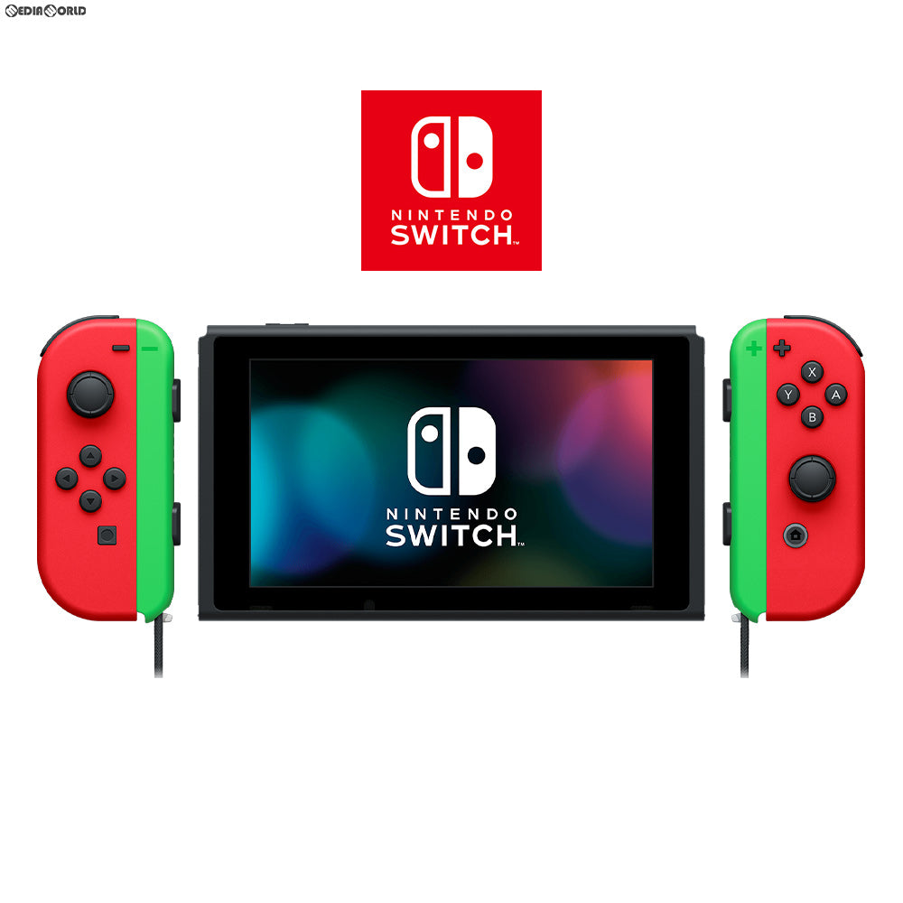 Switch](本体)マイニンテンドーストア限定 Nintendo Switch(ニンテンドースイッチ) カスタマイズ Joy-Con(L)/(R)  レッド Joy-Conストラップ ネオングリーン(HAC-S-KAYAA)