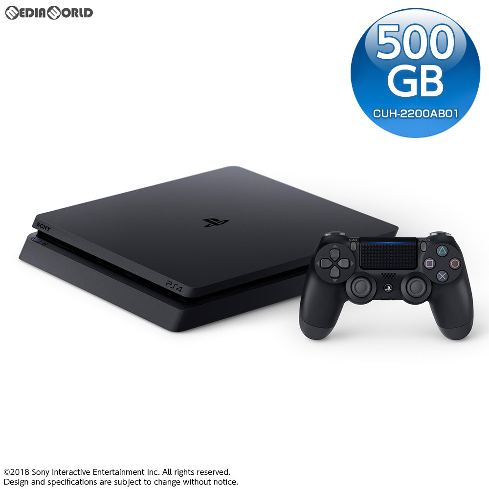 新品即納】[PS4](本体)プレイステーション4 PlayStation4 ジェット・ブラック 500GB(CUH-2200AB01)