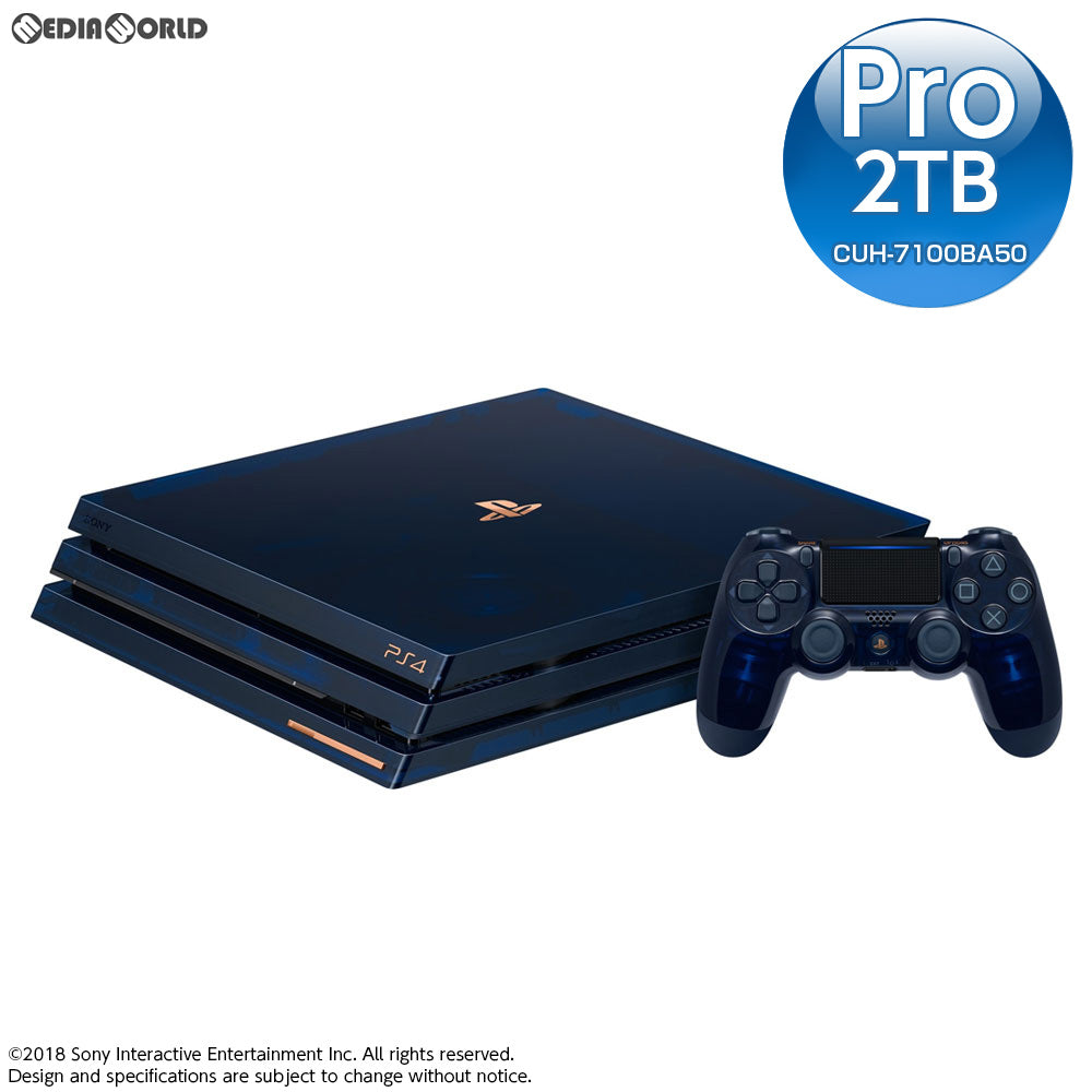 PS4](本体)プレイステーション4 プロ PlayStation4 Pro 500 Million Limited  Edition(500ミリオンリミテッドエディション) 2TB(CUH-7100BA50)