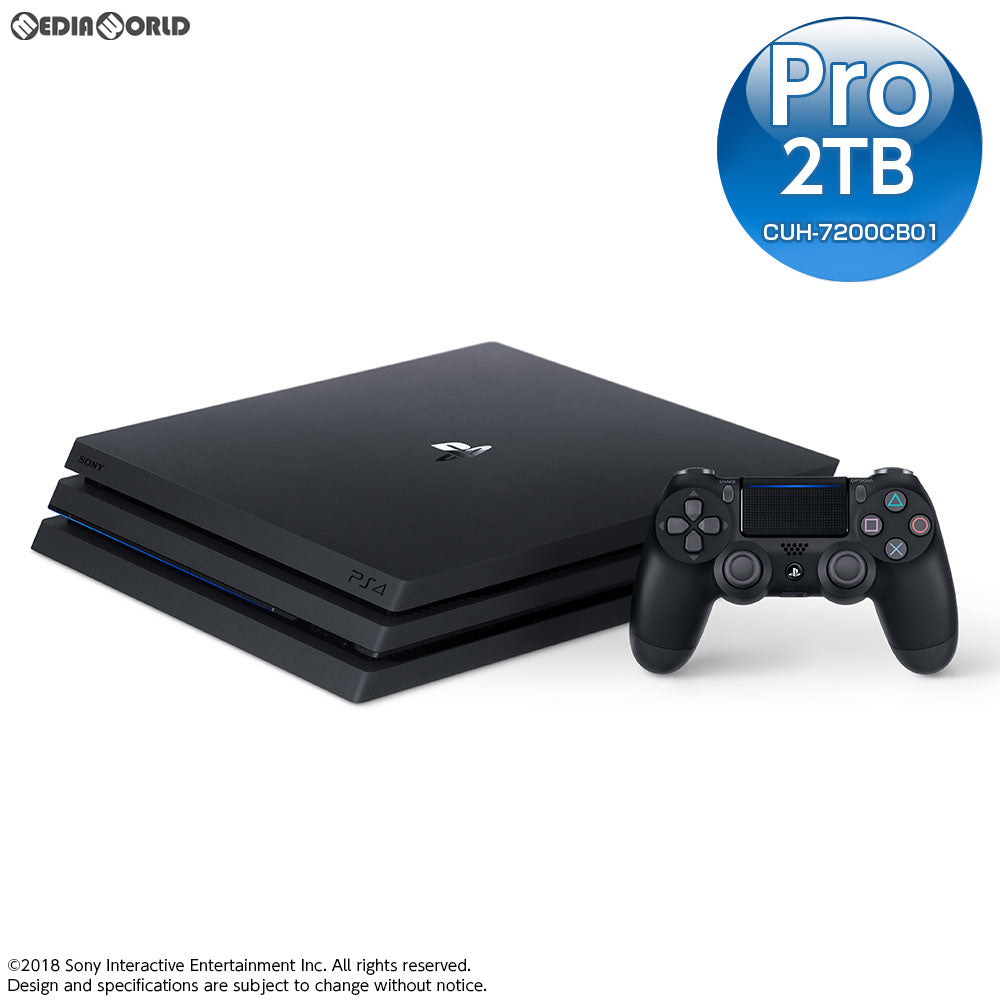 【中古即納】[B品][本体][PS4]プレイステーション4 プロ PlayStation4 Pro ジェット・ブラック  2TB(CUH-7200CB01)(20181121)