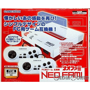 【中古即納】[FC](本体)FC用ゲーム互換機 ネオファミ 特別限定:深紅x白バージョン(Crimson Red&White)  ゲームテック(FG0438)(20051021)