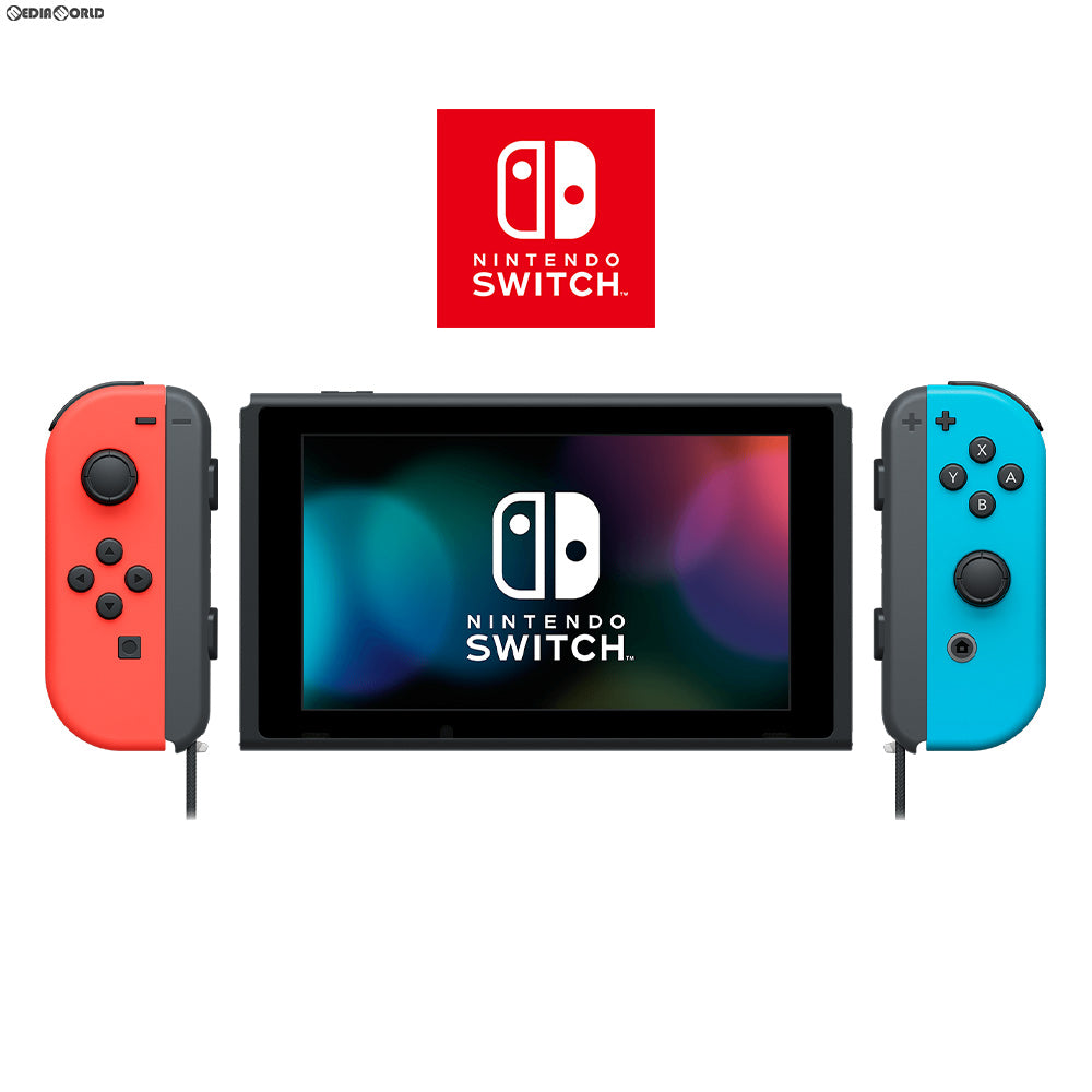 中古即納】[Switch](本体)(未使用)マイニンテンドーストア限定 Nintendo Switch(有機ELモデル)(ニンテンドースイッチ  有機ELモデル) Joy-Con(L) ネオンレッド/(R) ネオンブルー Joy-Conストラップ ブラック(HEG-S-KAYAA)