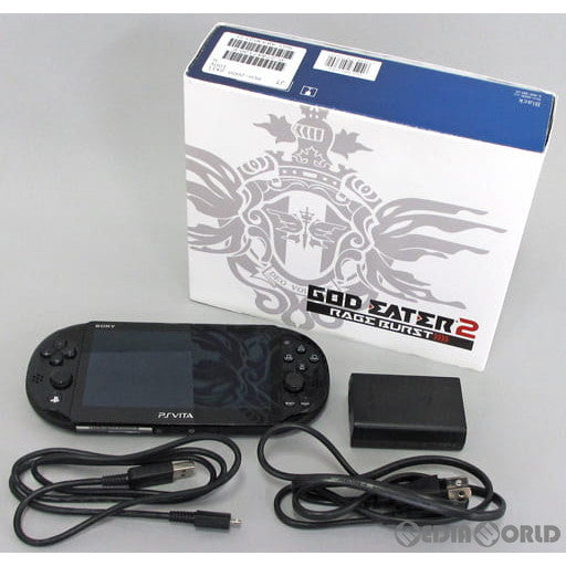 中古即納】[PSVita](本体)ソニーストア限定 PlayStation Vita(プレイステーションVita) Wi-Fiモデル GOD  EATER 2 RAGE BURST Edition(ゴッドイーター2 レイジバースト エディション) ブラック(PCH-2000ZA11)