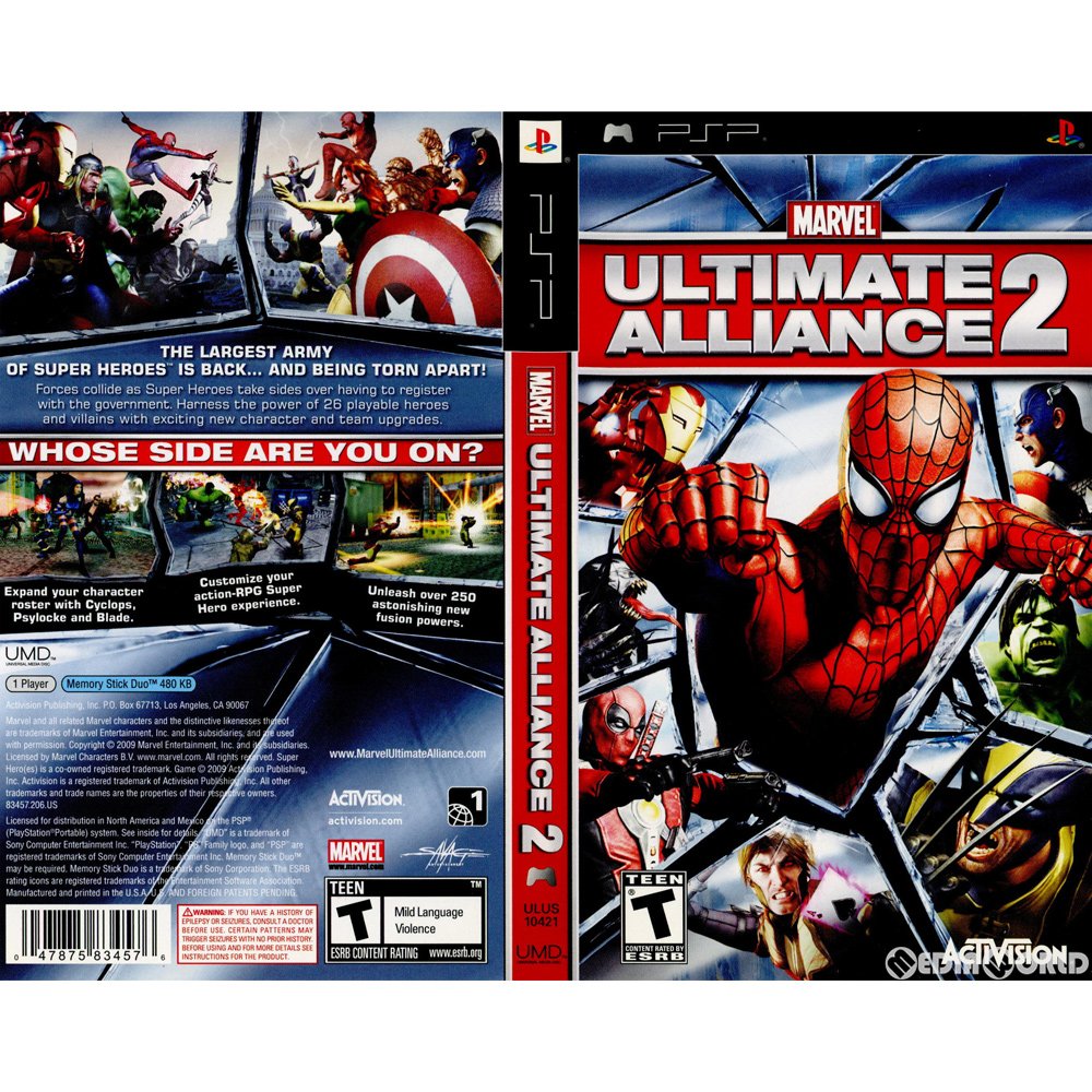 PSP]MARVEL ULTIMATE ALLIANCE2(マーベル アルティメット アライアンス