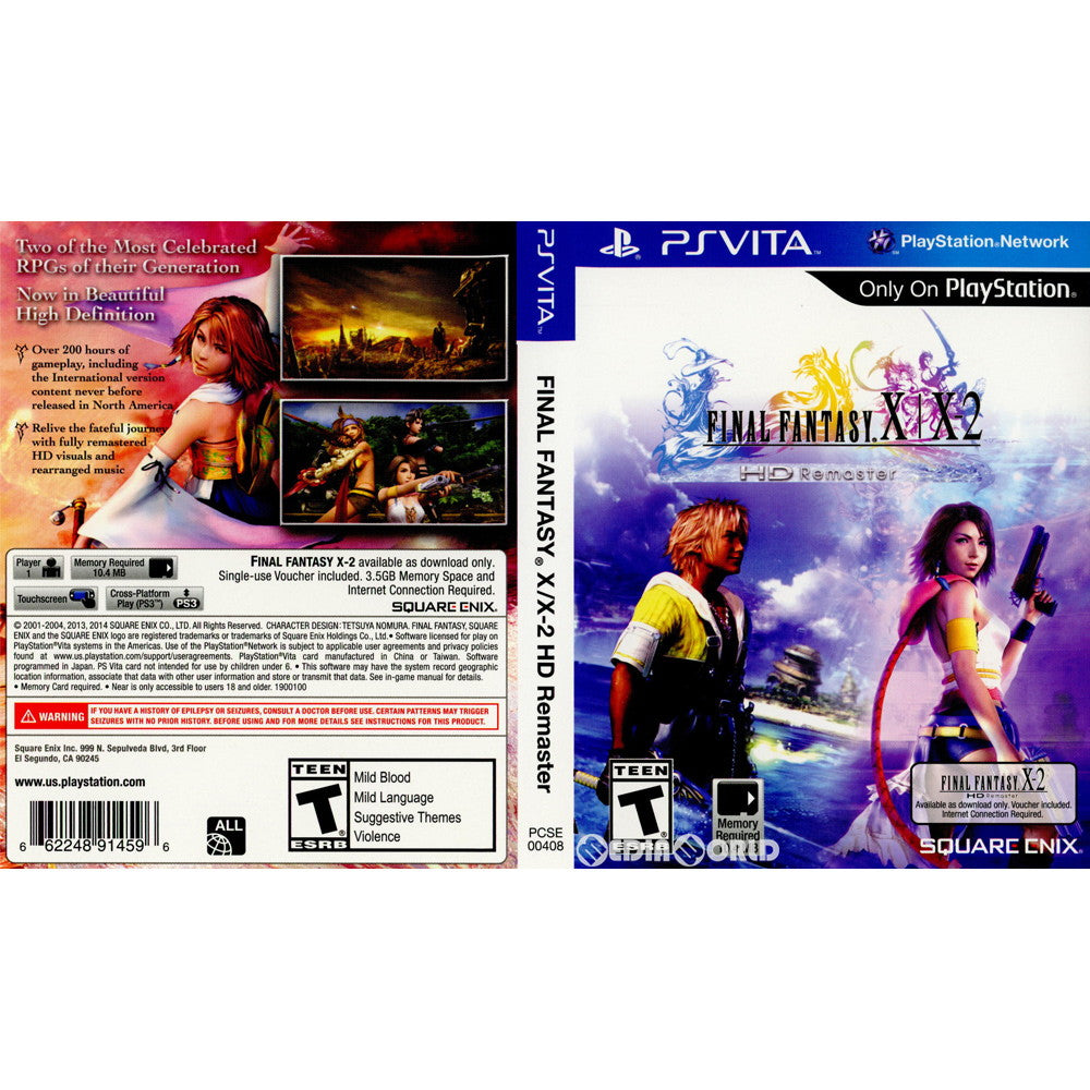 【中古即納】[PSVita]FINAL FANTASY X/X-2 HD Remaster(ファイナルファンタジー 10/10-2 HD  リマスター)(北米版)(PCSE-00408)(20140318)