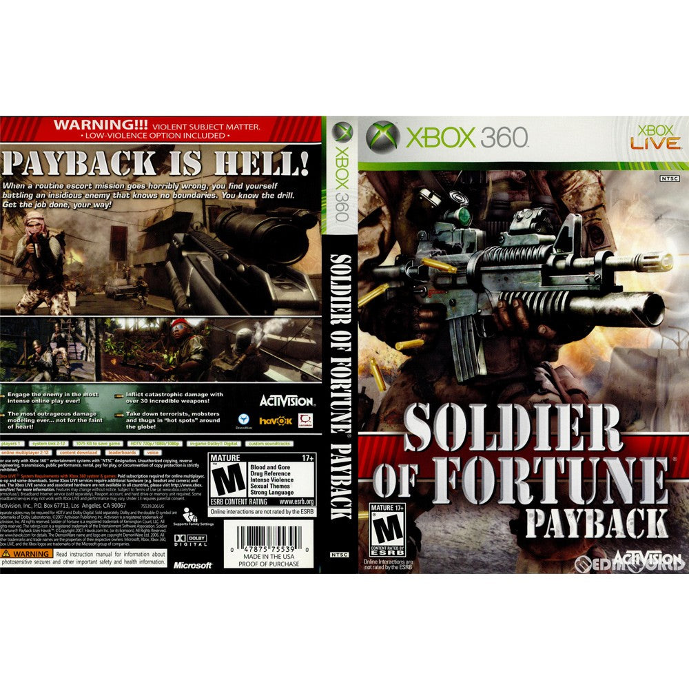 Xbox360]SOLDIER OF FORTUNE PAYBACK(ソルジャー オブ フォーチューン ペイバック)(北米版)