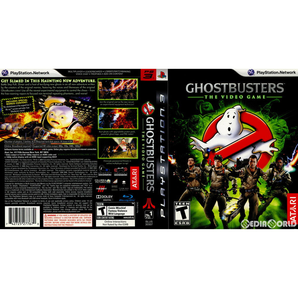 中古即納】[お得品][表紙説明書なし][PS3]GHOST BUSTERS:THE VIDEO GAME(ゴーストバスターズ ザ・ビデオゲーム)  北米版(BLUS-30307)