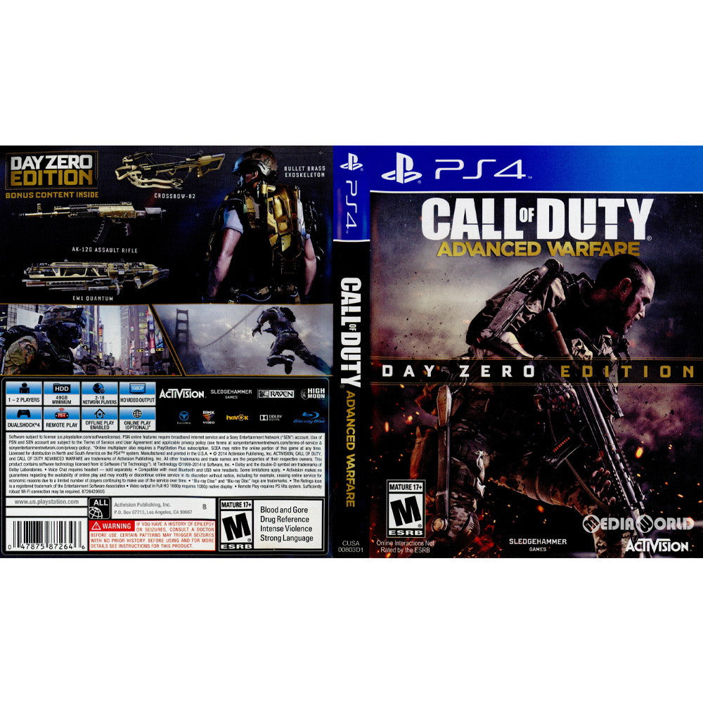 Call of Duty ADVANCED WARFARE 字幕版ソフト:プレイステーション4ソフト／シューティング・ゲーム