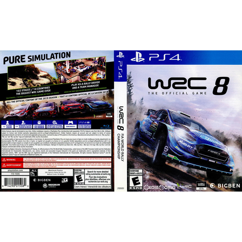 PS4]WRC 8(北米版)(2105051)