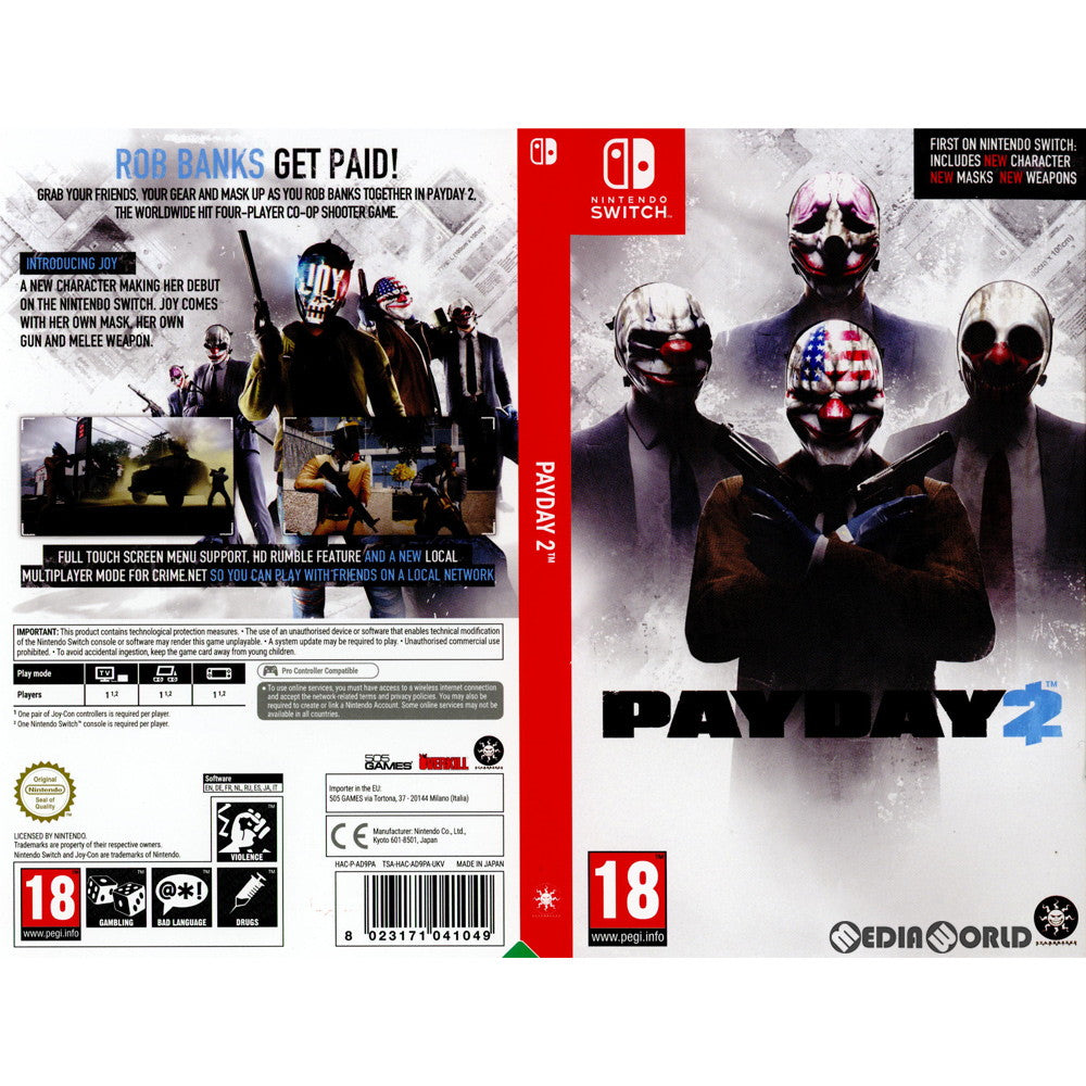 Switch]Payday 2(ペイデイ2)(欧州版)(TSA-HAC-AD9PA-UKV)