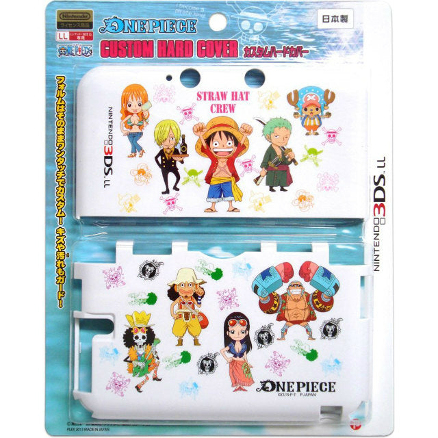 【新品即納】[ACC][3DS]NINTENDO 3DS LL専用 ワンピース カスタムハードカバー A柄  プレックス(OP-121A)(20130425)