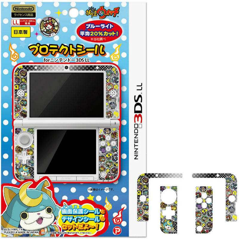 3DS]妖怪ウォッチ NINTENDO 3DS LL専用 プロテクトシール2 ドット 