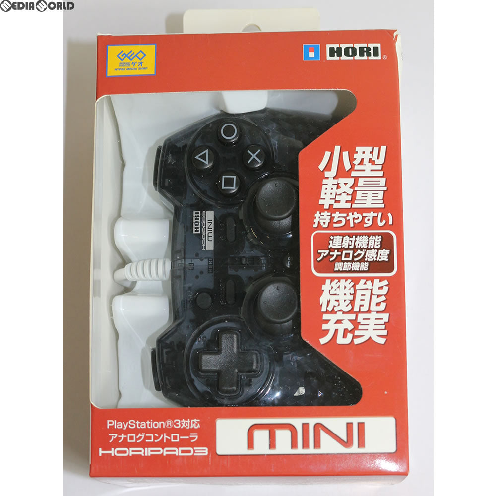 [PS3]ゲオ限定 ホリパッド3 ミニ クリアブラック(PB) HORI(HP3-189)