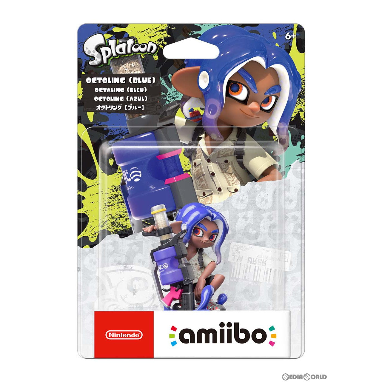 【新品即納】[ACC][Switch]amiibo(アミーボ) オクトリング【ブルー】(スプラトゥーンシリーズ)  任天堂(NVL-C-AEAS)(20221111)