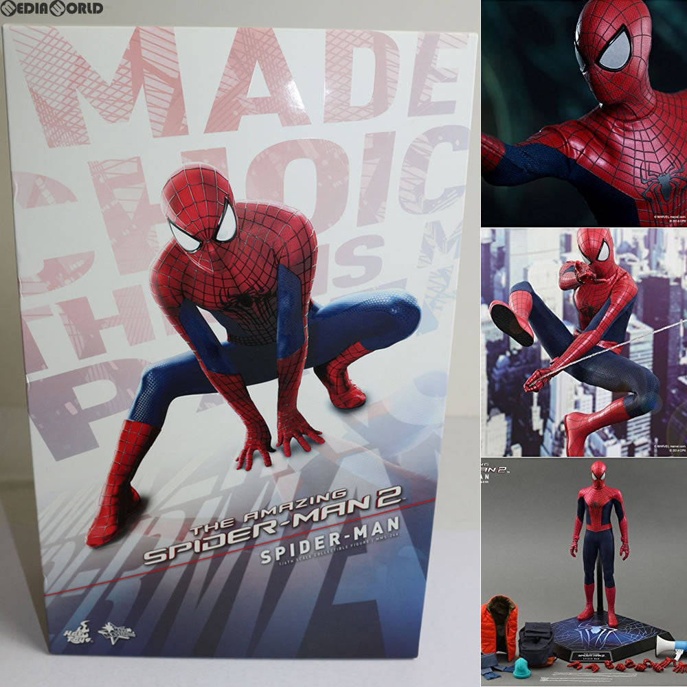 【中古即納】[FIG]ムービー・マスターピース スパイダーマン アメイジング・スパイダーマン2 完成品 フィギュア ホットトイズ(20141123)