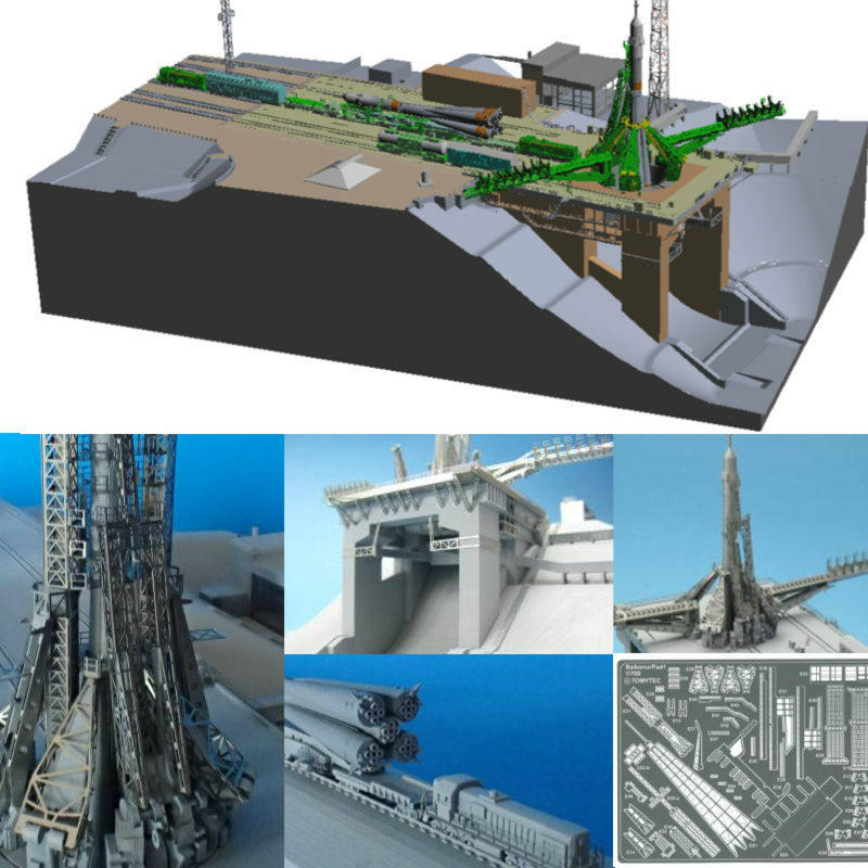 トミーテック 1/700 技MIX 限定 スペースシャトル発射台 LC-39A