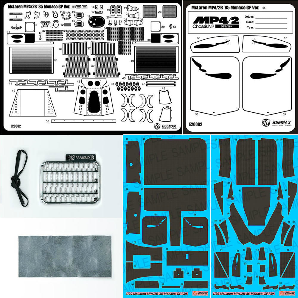 PTM]BEEMAX用ディテールアップパーツNo.09 1/20 マクラーレン MP4/2B用
