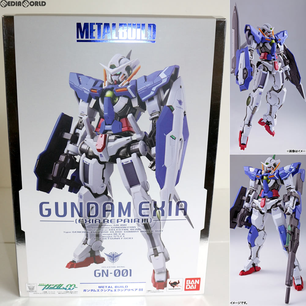 【新品即納】[FIG](再販)METAL BUILD ガンダムエクシア&エクシアリペアIII 機動戦士ガンダム00(ダブルオー) 完成品  可動フィギュア バンダイ(20160811)