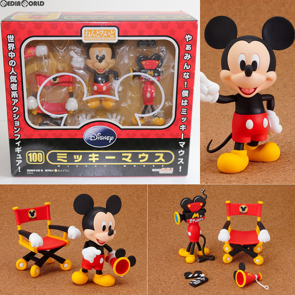 中古即納】[FIG]ねんどろいど 100 ミッキーマウス MICKEY MOUSE 完成品 可動フィギュア グッドスマイルカンパニー