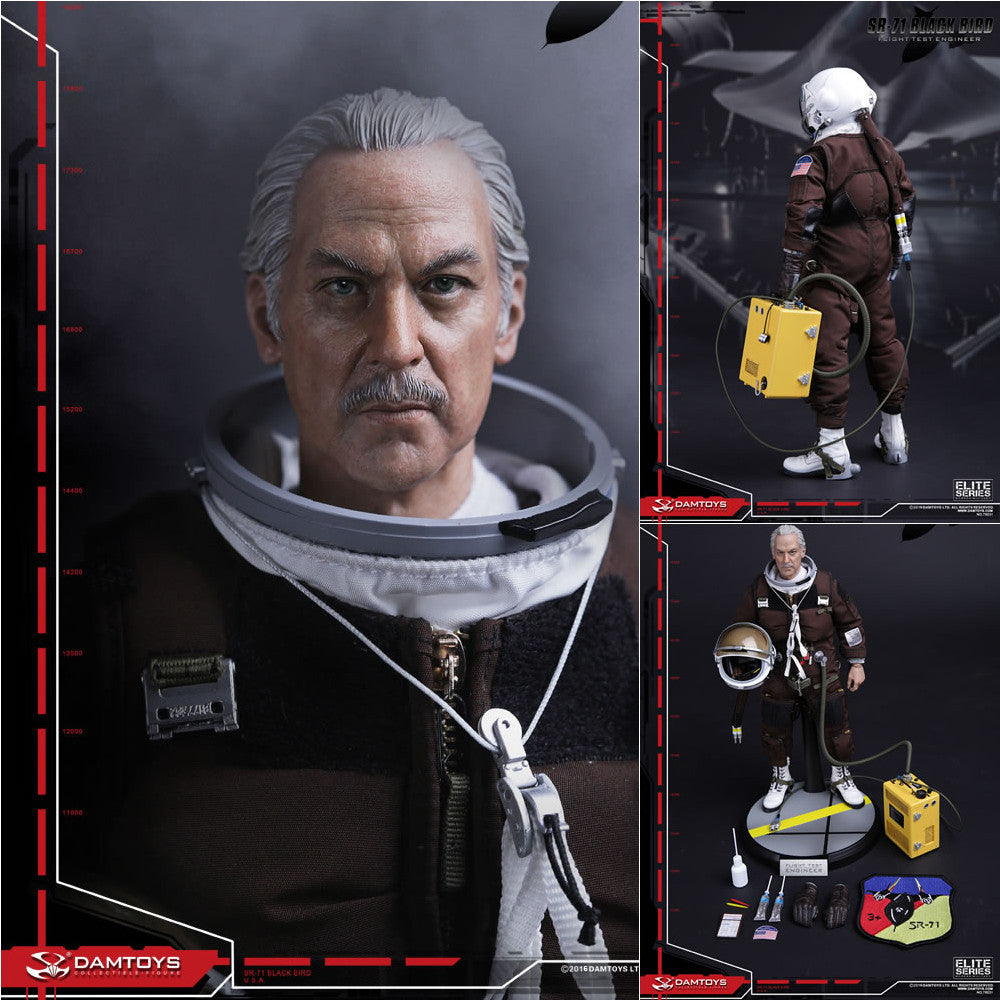 DAMTOYS SR-71 フライトテストエンジニア タイプ ホットトイズ 1/6 SR-71 ブラックバード テストパイロット[DAMTOYS]【送料無料