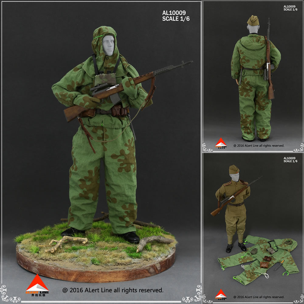 FIG]1/6 WWII ソビエト スナイパー スーツ セット ドール用衣装