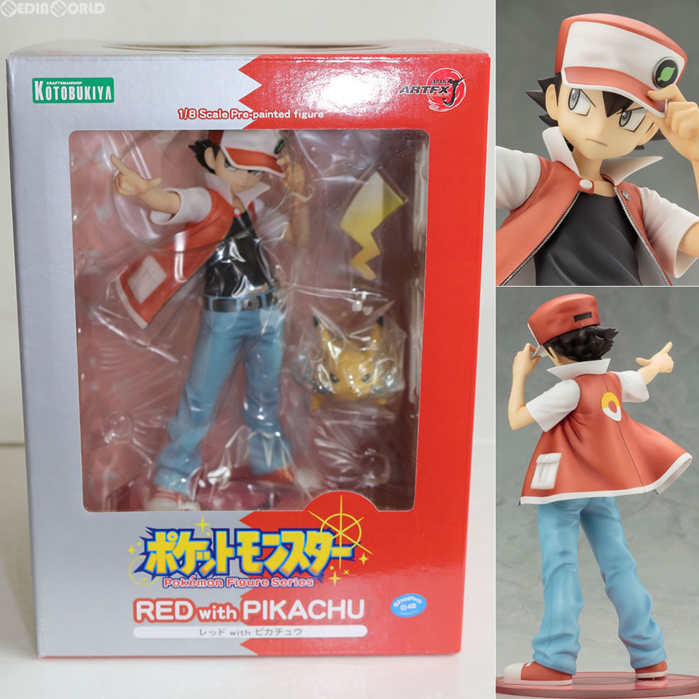 新品即納】[FIG]ARTFX J レッド with ピカチュウ ポケットモンスター 1