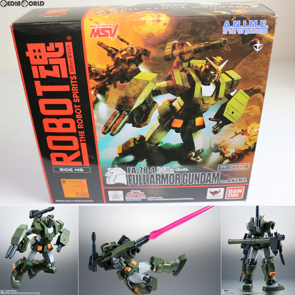 中古即納】[FIG]ROBOT魂(SIDE MS) FA-78-1 フルアーマーガンダム ver. A.N.I.M.E. 機動戦士ガンダム MSV  完成品 可動フィギュア バンダイ