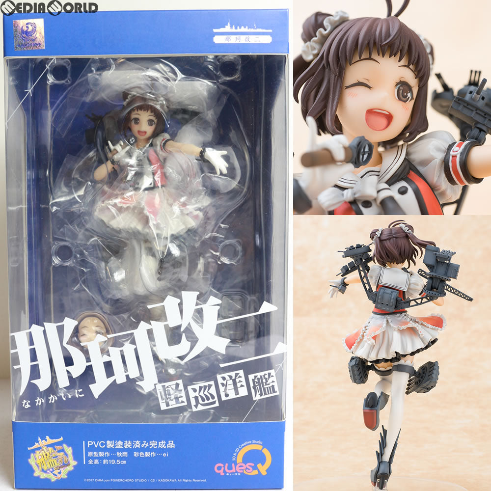 中古即納】[FIG]那珂改二(なかかいに) 艦隊これくしょん -艦これ- 完成品 フィギュア キューズQ