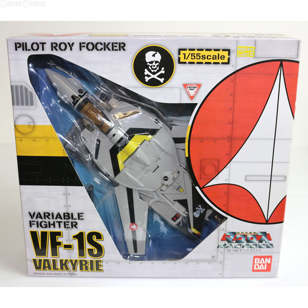 【中古即納】[TOY]VF-1S バルキリー ロイ・フォッカー機 超時空要塞マクロス 1/55完成トイ バンダイ(20020331)