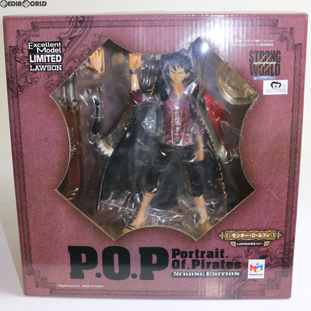 【中古即納】[FIG]Portrait.Of.Pirates P.O.P STRONG EDITION モンキー・D・ルフィ ローソン限定カラー  ONE PIECE(ワンピース) 1/8完成品 フィギュア メガハウス(20100201)