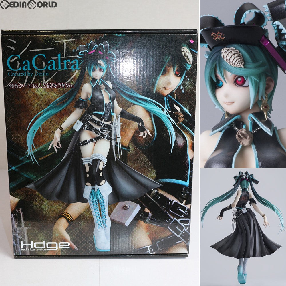 【中古即納】[FIG](再販)Hdge technical statue No.12 シーエ・カルラ 骸音シーエ 囚人と紙飛行機ver.  初音ミク公認亜種 完成品 フィギュア ユニオンクリエイティブ(20210221)