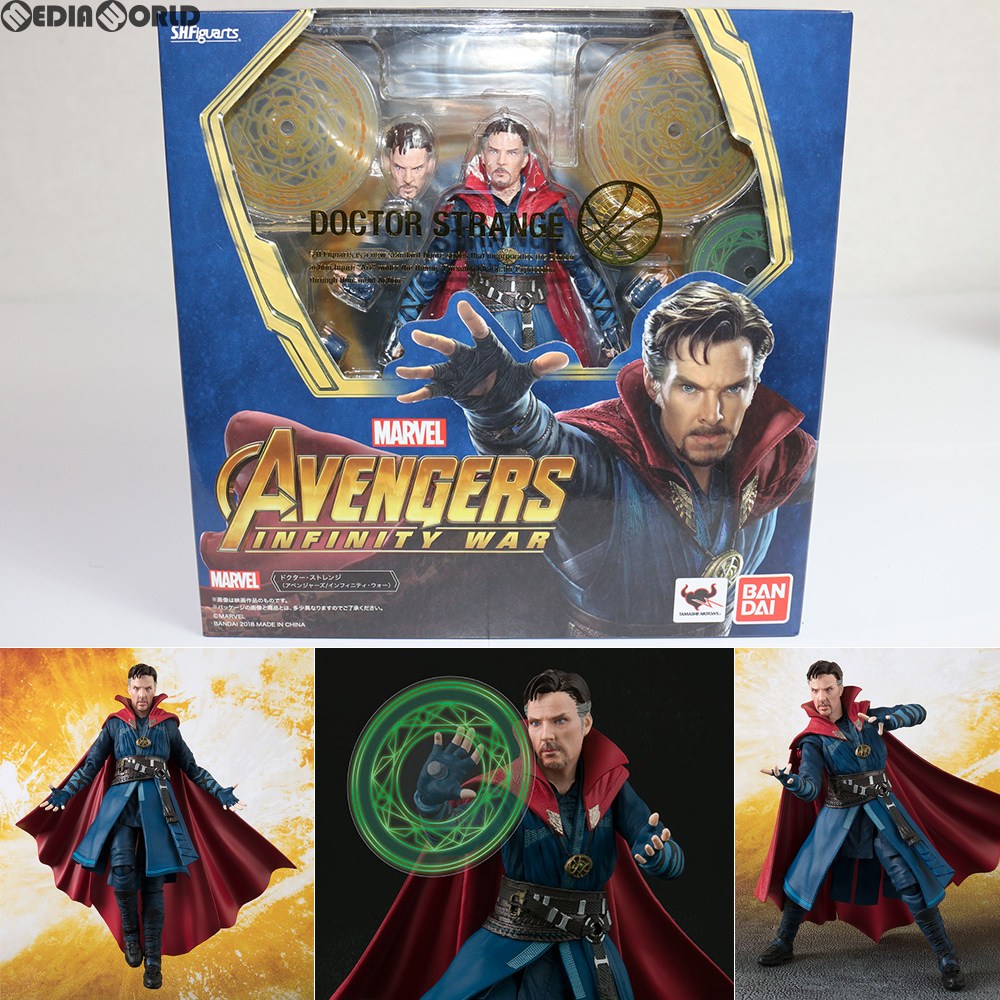 【中古即納】[FIG]S.H.Figuarts(フィギュアーツ) ドクター・ストレンジ(アベンジャーズ/インフィニティ・ウォー) 完成品 フィギュア  バンダイ(20180421)