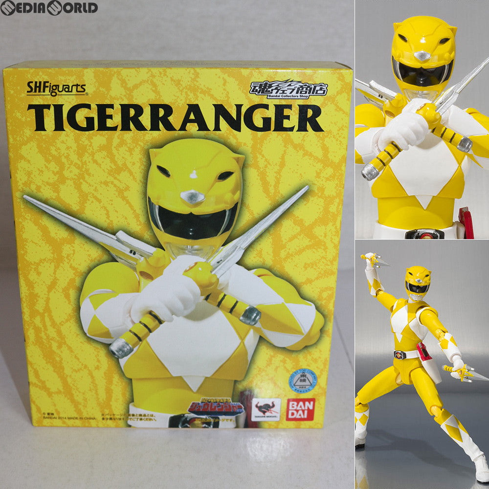 【中古即納】[FIG]魂ウェブ商店限定 S.H.Figuarts(フィギュアーツ) タイガーレンジャー 恐竜戦隊ジュウレンジャー 完成品  可動フィギュア バンダイ(20140628)