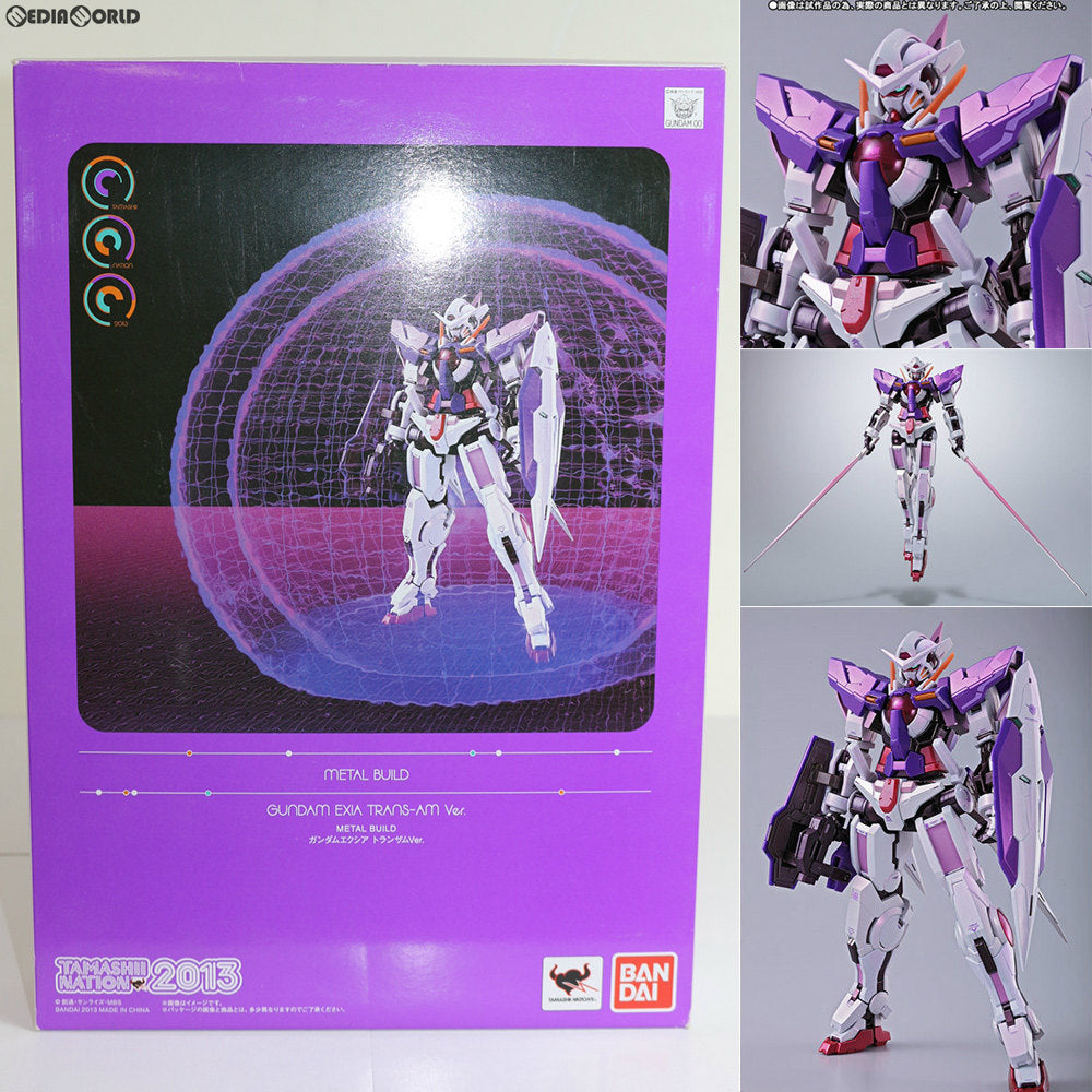 【中古即納】[FIG]METAL BUILD ガンダムエクシア トランザムVer. 機動戦士ガンダム00(ダブルオー) 完成品 可動フィギュア  魂ネイション2013&魂ウェブ商店限定 バンダイ(20131101)