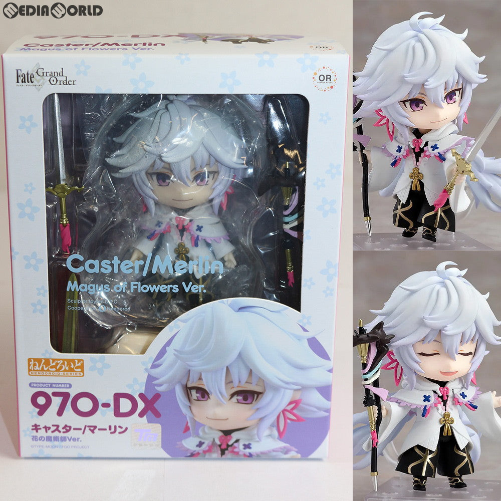 中古即納】[FIG]ねんどろいど 970-DX キャスター/マーリン 花の魔術師Ver. Fate/Grand Order(フェイト/グランドオーダー)  完成品 可動フィギュア オランジュ・ルージュ