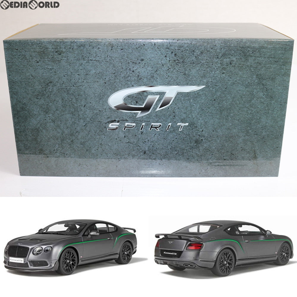 中古即納】[FIG]1/18 ベントレー コンチネンタル GT3-R(マットグレー) 完成品 ミニカー(GTS003KJ) GTスピリット