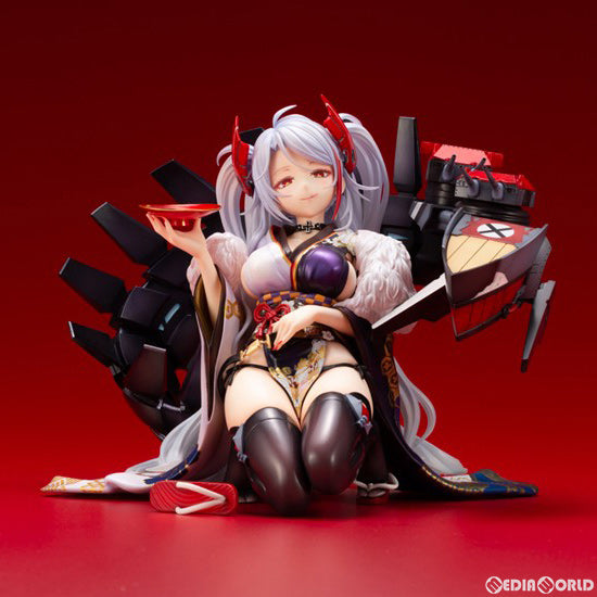 FIG]コトブキヤショップ限定 初回生産限定特典付属 プリンツ・オイゲン(百花繚乱ver.) アズールレーン 1/7 完成品 フィギュア(PP771)  コトブキヤ