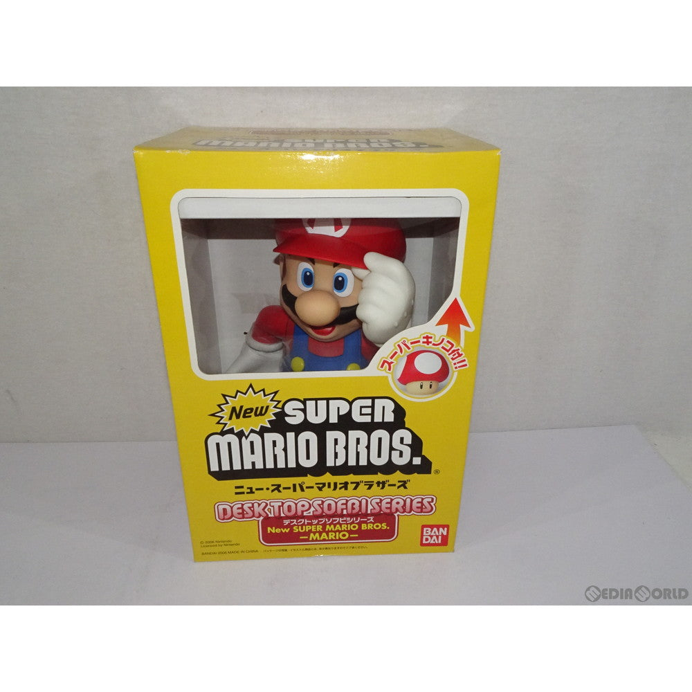 中古即納】[FIG]デスクトップソフビシリーズ マリオ ニュースーパーマリオブラザーズ 完成品 フィギュア バンダイ