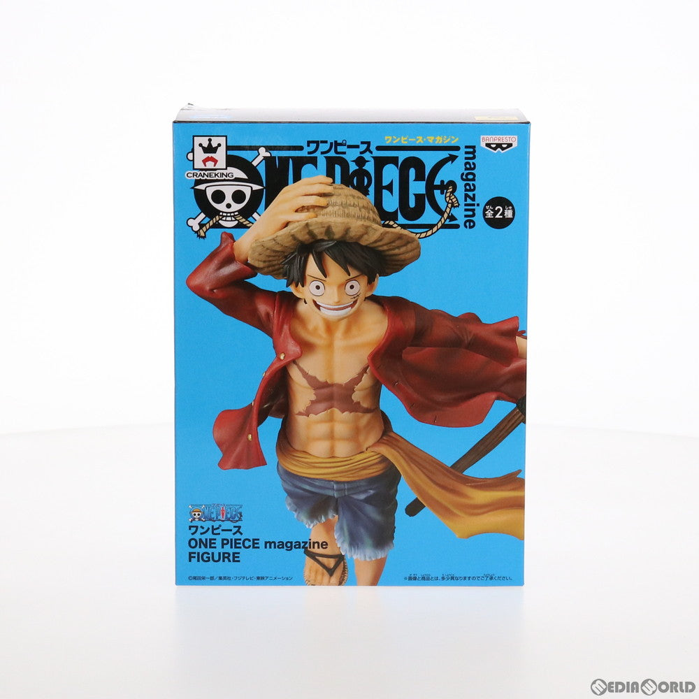 【中古即納】[FIG]モンキー・D・ルフィ(カラー) ワンピース ONE PIECE magazine FIGURE フィギュア  プライズ(38575) バンプレスト(20180804)