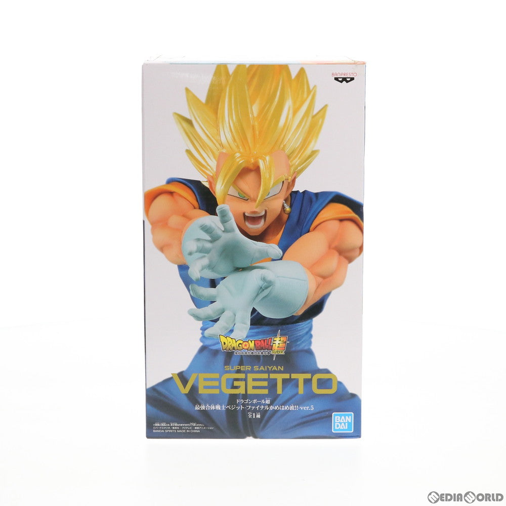 【中古即納】[FIG]ナムコ限定 超サイヤ人ベジット(発射) ドラゴンボール超(スーパー) 最強合体戦士ベジット-ファイナルかめはめ波!!-ver.5  フィギュア プライズ バンプレスト(20191221)