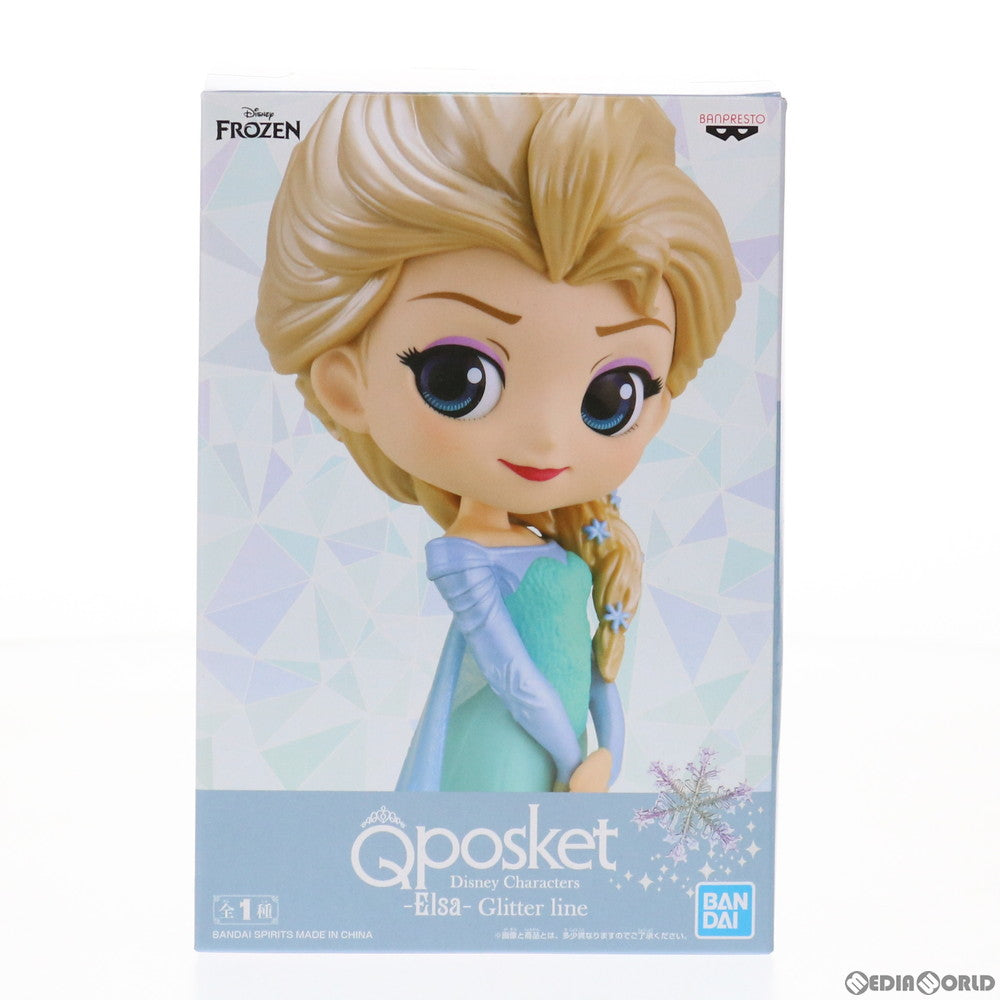 【中古即納】[FIG]エルサ アナと雪の女王 Q posket Disney Characters -Elsa- Glitter line フィギュア  プライズ(2537595) バンプレスト(20210620)