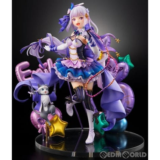 【中古即納】[FIG]エミリア アイドルVer SHIBUYA SCRAMBLE FIGURE Re:ゼロから始める異世界生活 1/7 完成品  フィギュア アベマショッピング&eStream Store限定 eStream/アルファサテライト(20210531)