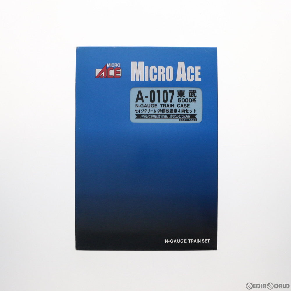 RWM]A0107 東武5000系・セイジクリーム・冷房改造車 4両セット(動力付き) Nゲージ 鉄道模型 MICRO ACE(マイクロエース)