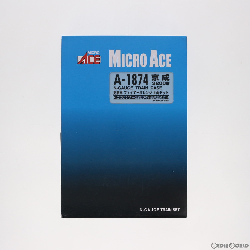 RWM]A1874 京成 3200形 更新車 ファイアーオレンジ 6両セット(動力付き) Nゲージ 鉄道模型 MICRO ACE(マイクロエース)