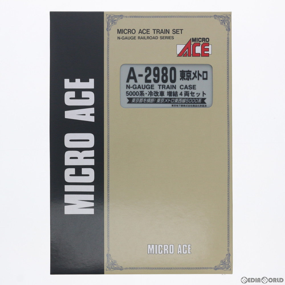 RWM]A2980 東京メトロ 5000系 冷改車 増結4両セット(動力無し) Nゲージ 鉄道模型 MICRO ACE(マイクロエース)