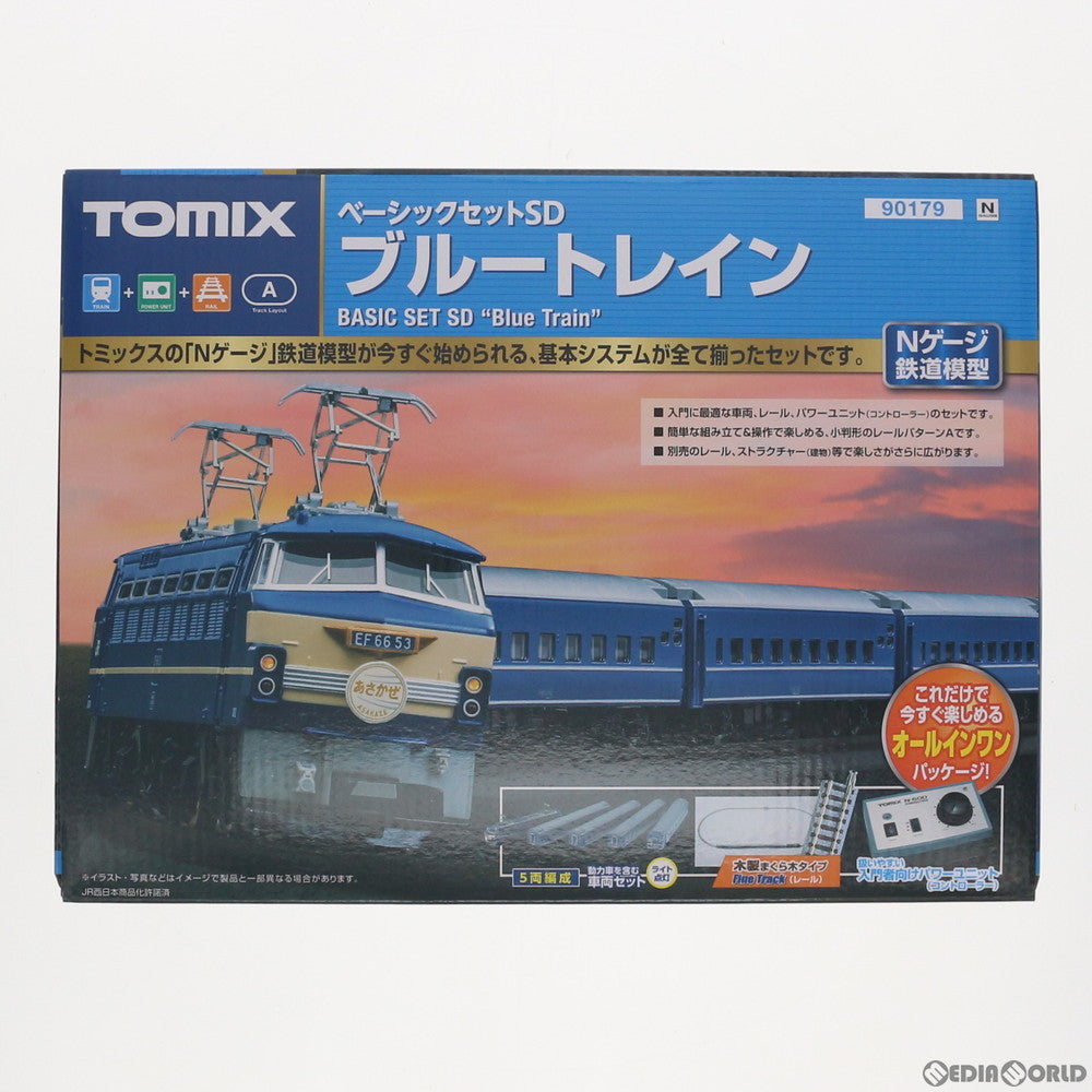 【中古即納】[RWM]90179 ベーシックセットSD ブルートレイン 5両セット(動力付き) Nゲージ 鉄道模型  TOMIX(トミックス)(20181208)