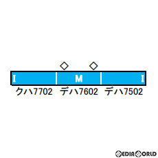 RWM]50697 秩父鉄道7500系(秩父ジオパークトレイン) 3両編成セット