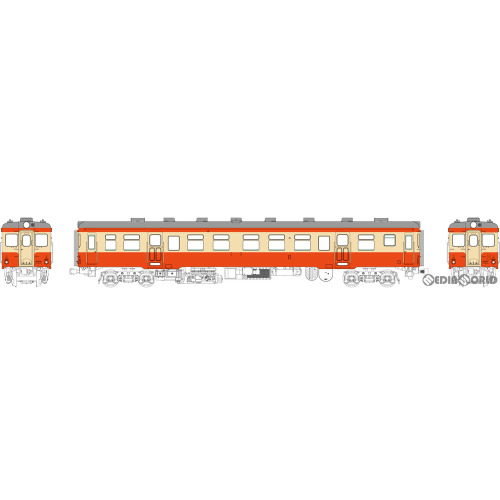 RWM]TW-K20AT-2 キハ20バス窓(色:朱、クリーム) 台車DT19(動力無し) HOゲージ 鉄道模型 TRAMWAY(トラムウェイ)