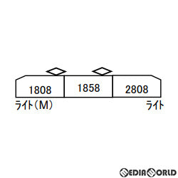 新品】【お取り寄せ】[RWM]A1320 豊橋鉄道1800系 椿 3両セット(動力付き) Nゲージ 鉄道模型 MICRO ACE(マイクロエース)